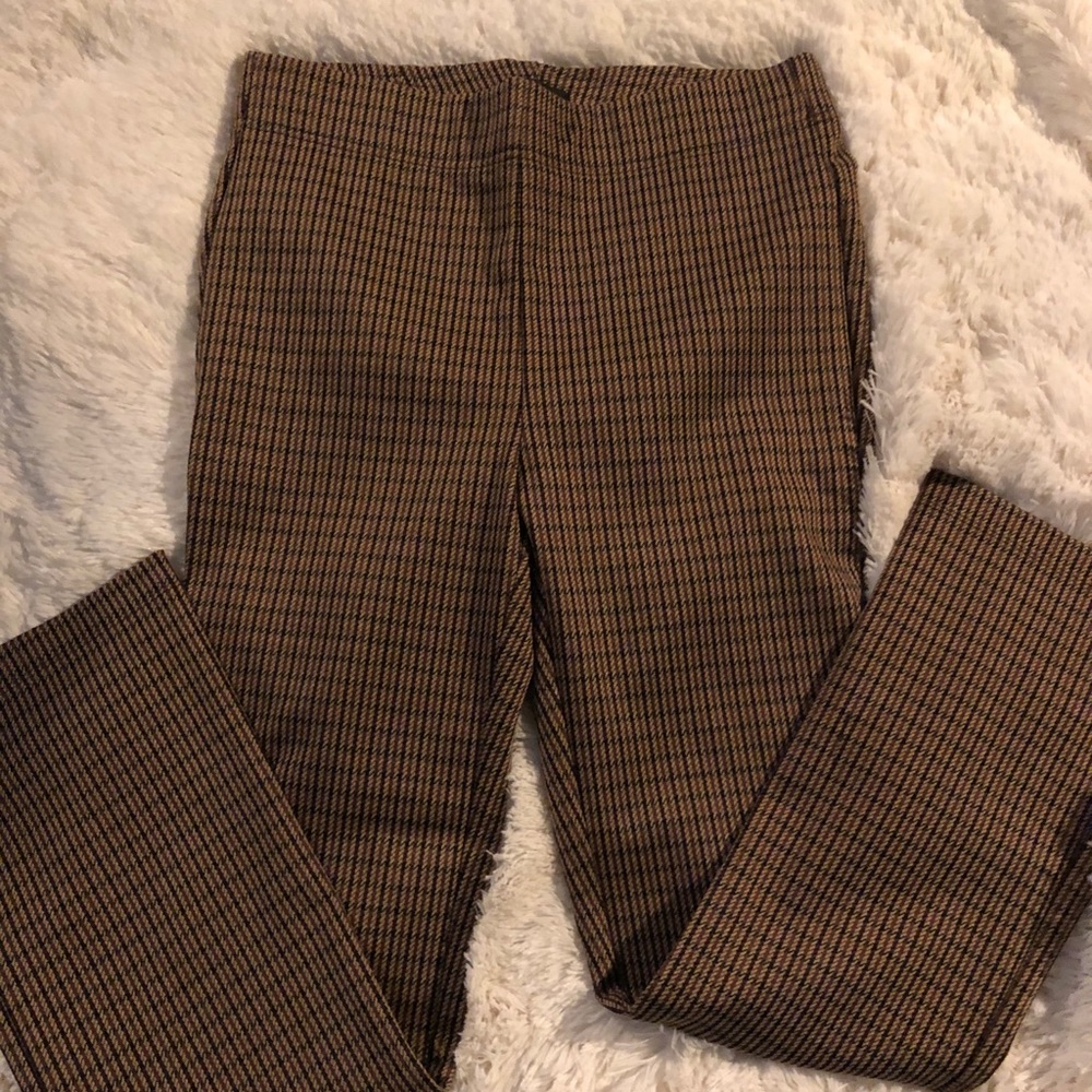 NWT Loft Plaid kick crop pants